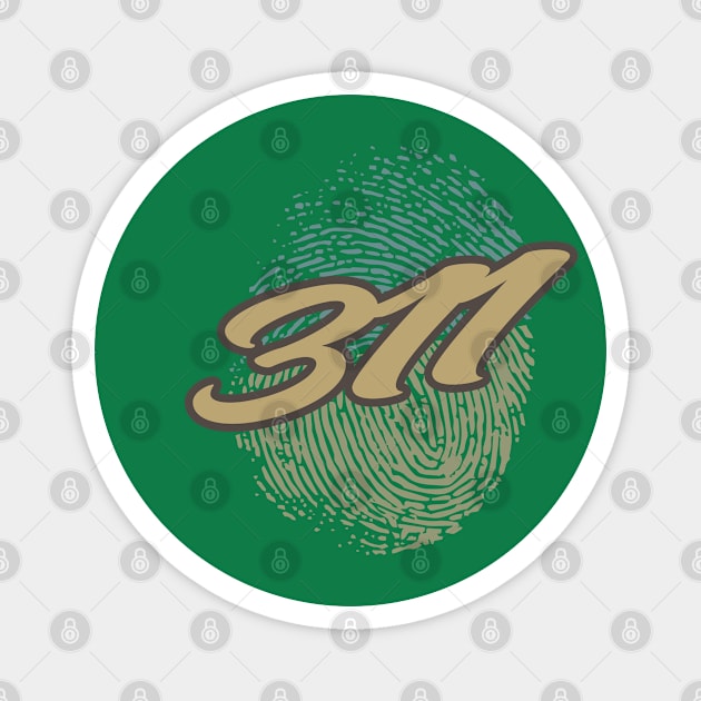 311 Fingerprint Magnet by anotherquicksand